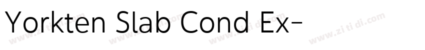 Yorkten Slab Cond Ex字体转换